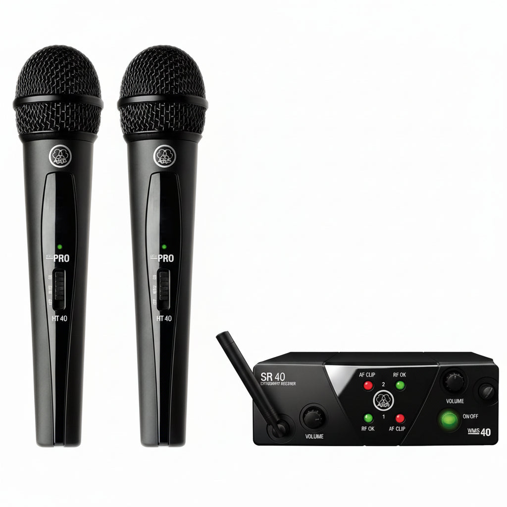 ON SALE - AKG WMS 40 Mini Wireless Microphone System (WMS40 MIN) – Professional UHF Wireless Mic, Crystal Clear Sound, Plug & Play – Best Price in Montreal