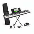 ON SALE - Alesis 88 Key Keyboard Piano with 480 Sounds, Speakers, USB MIDI, Carry-Bag, Stand, Headphones, Pedal and Piano