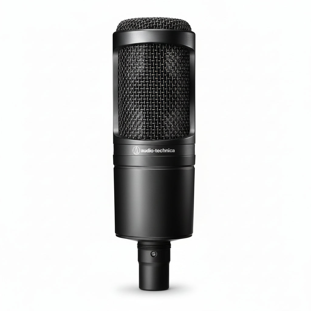 ON SALE - Audio-Technica AT2020 Cardioid Condenser Microphone XLR – Professional Studio Recording Mic for Vocals, Podcasting, Streaming & Home Studio | Best Price Montreal
