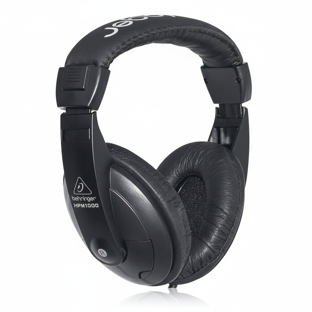 ON SALE - Behringer HPM1000-BK Multi-Purpose Headphones – Studio Monitoring Headphones with High-Resolution Sound, Comfortable Over-Ear Design & DJ/Recording Use | Best Price Montreal-Nord
