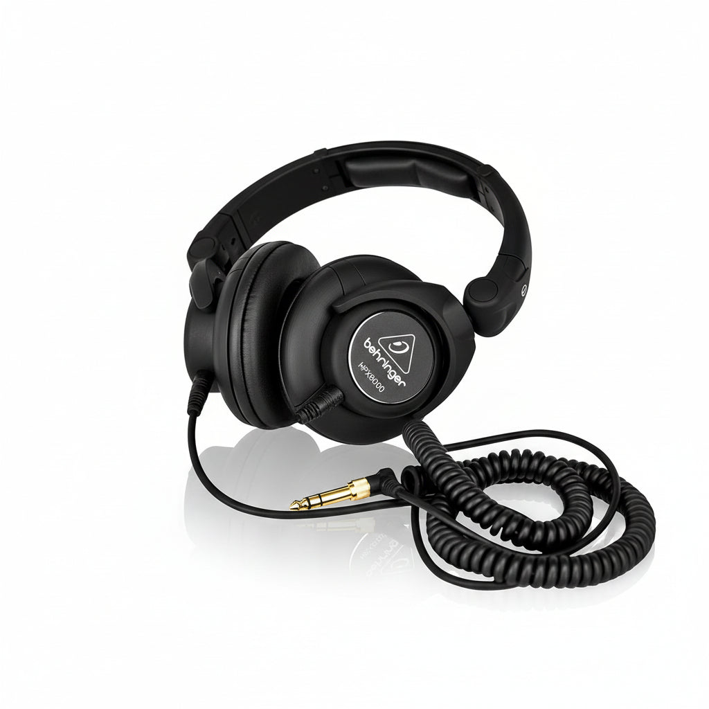 ON SALE - Behringer HPX6000 DJ Headphones – Professional High-Definition Closed-Back DJ Headphones with Rotating Ear Cups, Deep Bass & Studio Monitoring | Best Price Montreal-Nord