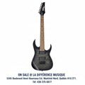 EN SOLDE - Guitare électrique 7 cordes Ibanez GRG7221QATKS Gio Series – Transparent Black Sunburst, micros à haut rendement, manche rapide pour le métal et le rock | Meilleur prix Montréal-Nord