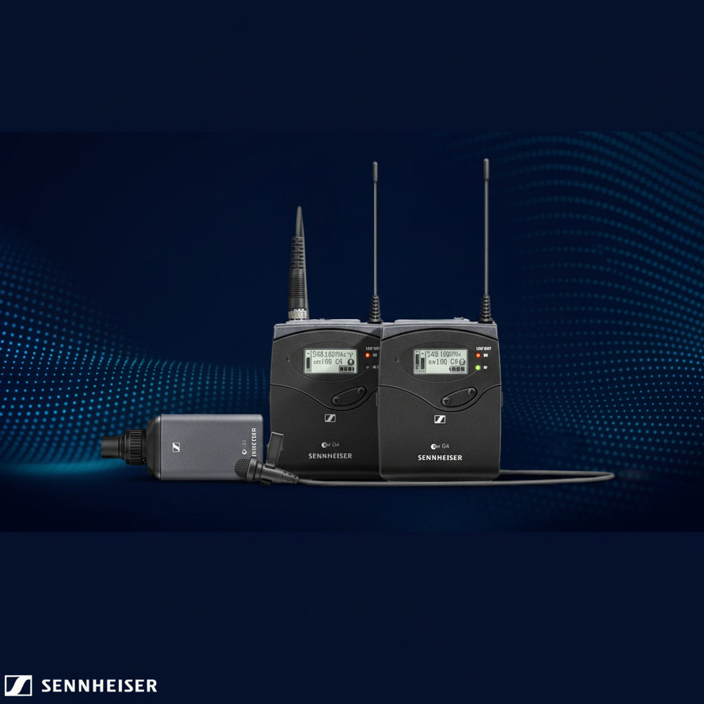 ON SALE - Sennheiser EW 100P G4 Wireless Lavalier Microphone System – Professional Camera Audio Kit, Ultra-Reliable UHF, Broadcast-Quality Sound