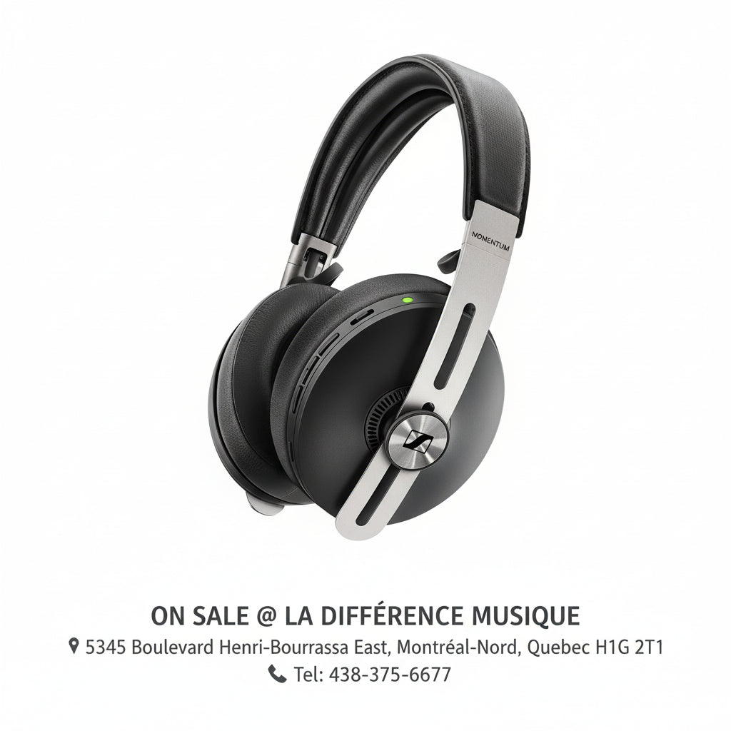ON SALE - Sennheiser Momentum 3 Wireless Headphones M3AEBTXL – Premium Noise Cancelling Bluetooth Headphones with Deep Bass, Smart Controls & Luxury Comfort | Best Price Montreal-Nord