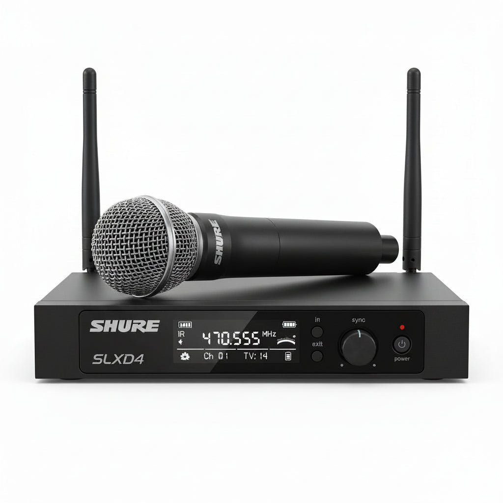 ON SALE - Shure SLXD24/SM58 Digital Wireless Microphone System – Professional UHF Wireless Mic Kit with Legendary SM58 Capsule | Clear Audio, Long Range, Live Performance & Studio Ready