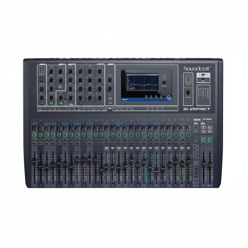 ON SALE - Soundcraft Si Impact 40-Channel Digital Mixer Console – Professional Live Sound Mixing Board with Touchscreen, DSP Effects & Remote Control | Best Price in Montreal-Nord