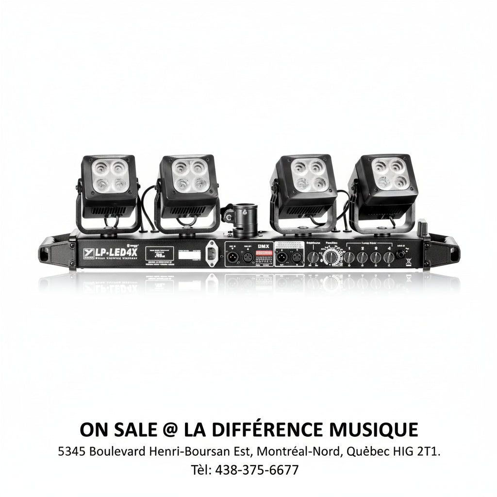 Panneau lumineux LED Yorkville LP-LED4X – Système d'éclairage professionnel de scène et DJ avec LED haute puissance, design portable et contrôle DMX | Meilleur prix à Montréal-Nord