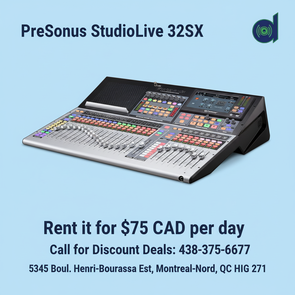 PreSonus StudioLive 32SX Promo