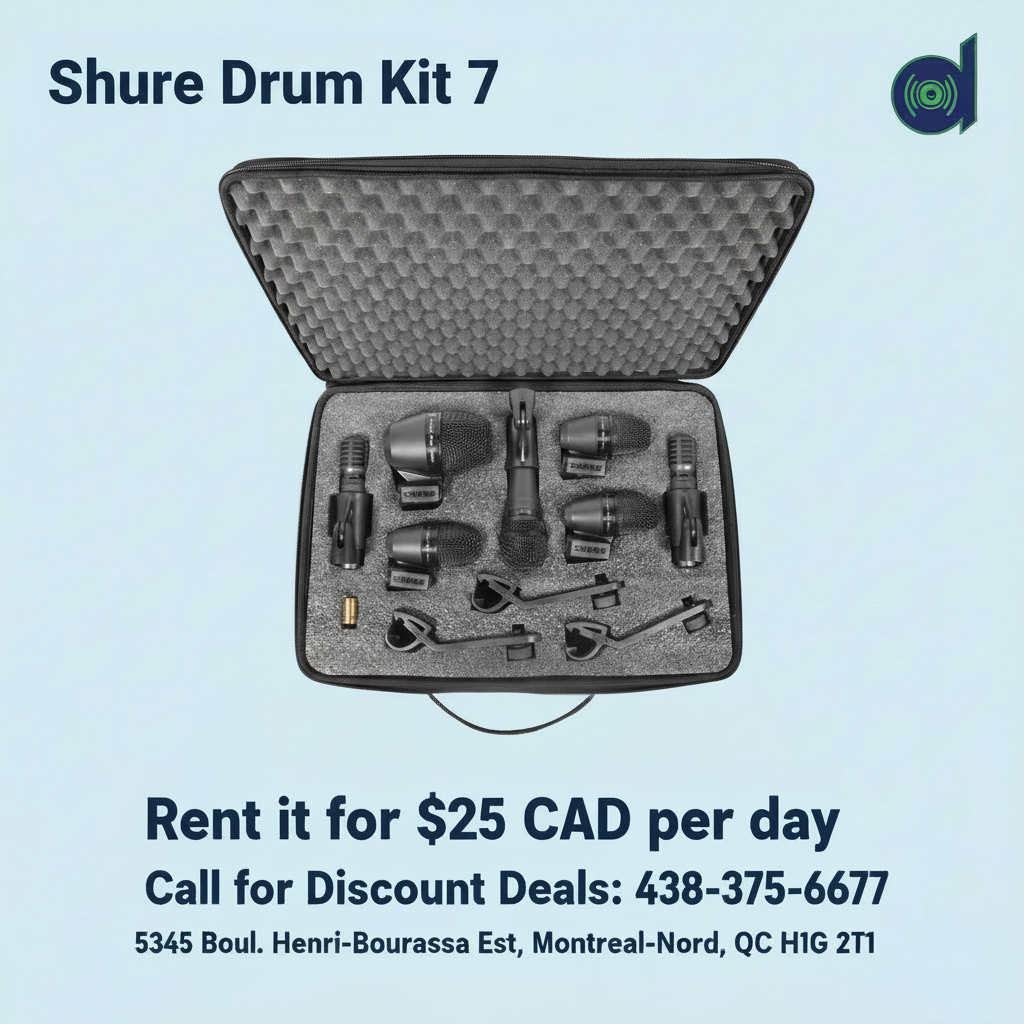 Shure Drum Kit 7 Rental Promo