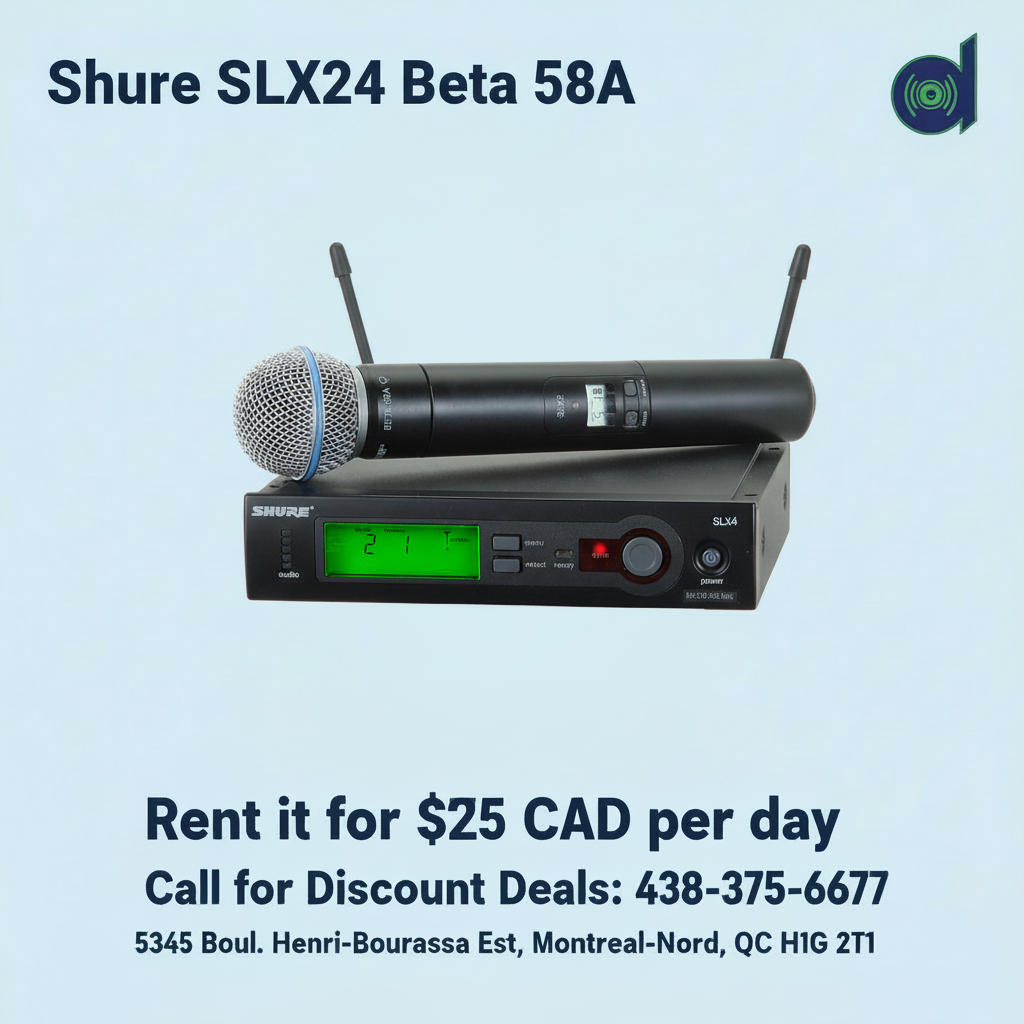 Shure SLX24 Beta 58A Rental Promo