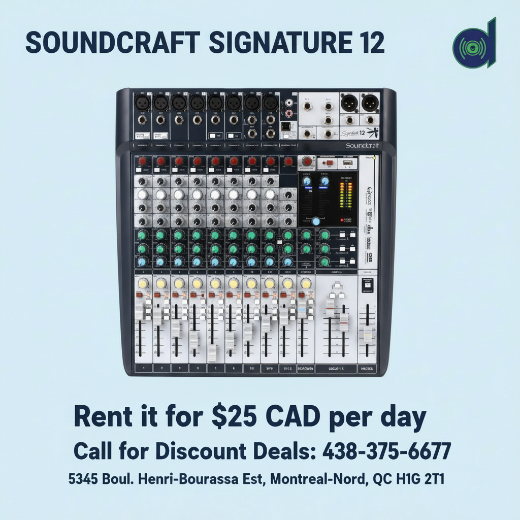 SOUNDCRAFT SIGNATURE 12 Rental Promo