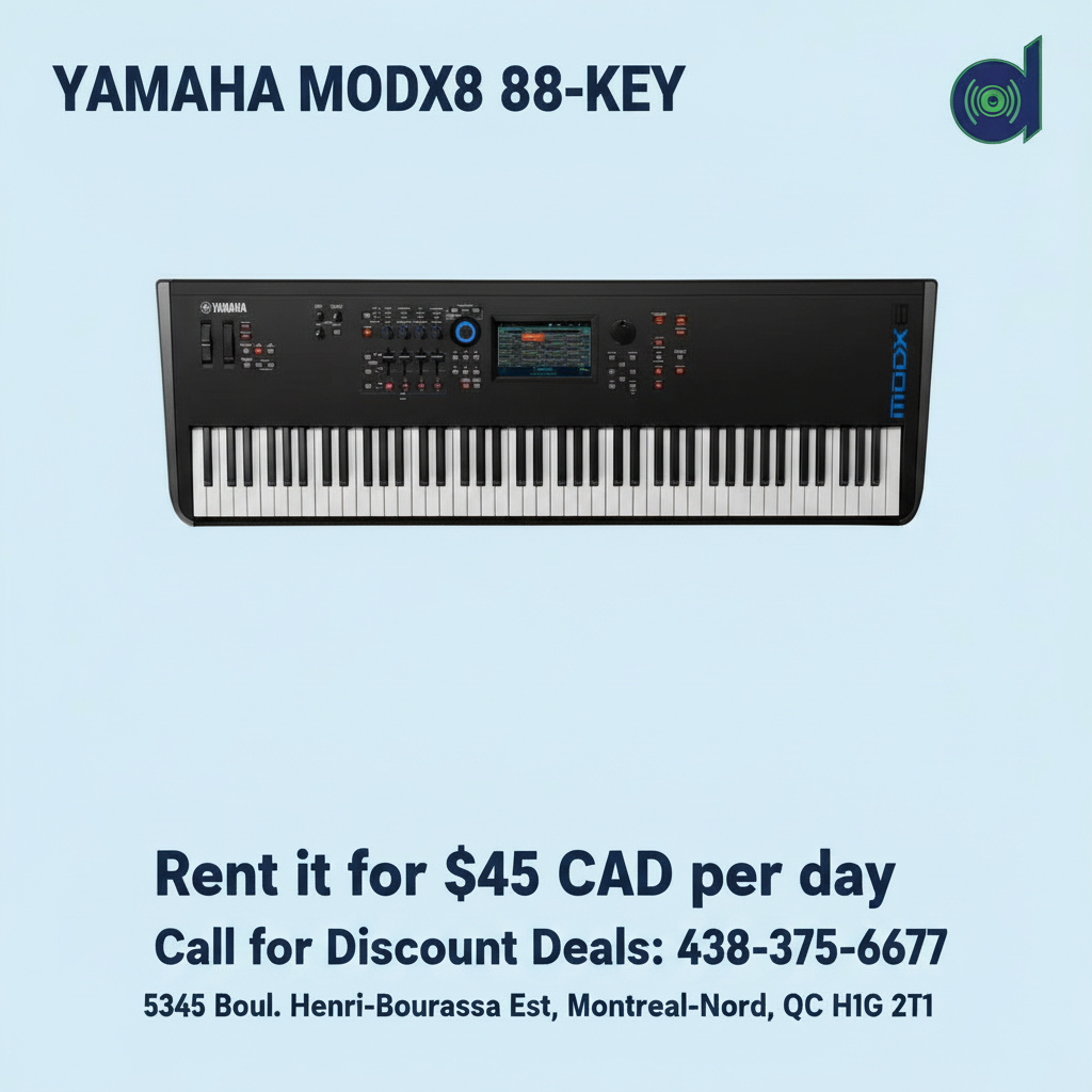 YAMAHA MODX8 88-KEY Rental Promo
