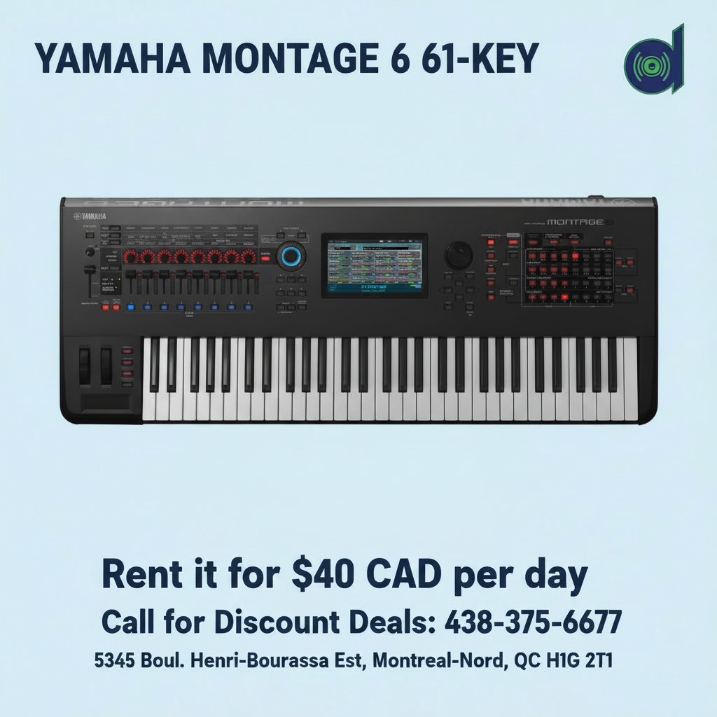 YAMAHA MONTAGE 6 61-KEY Rental Promo