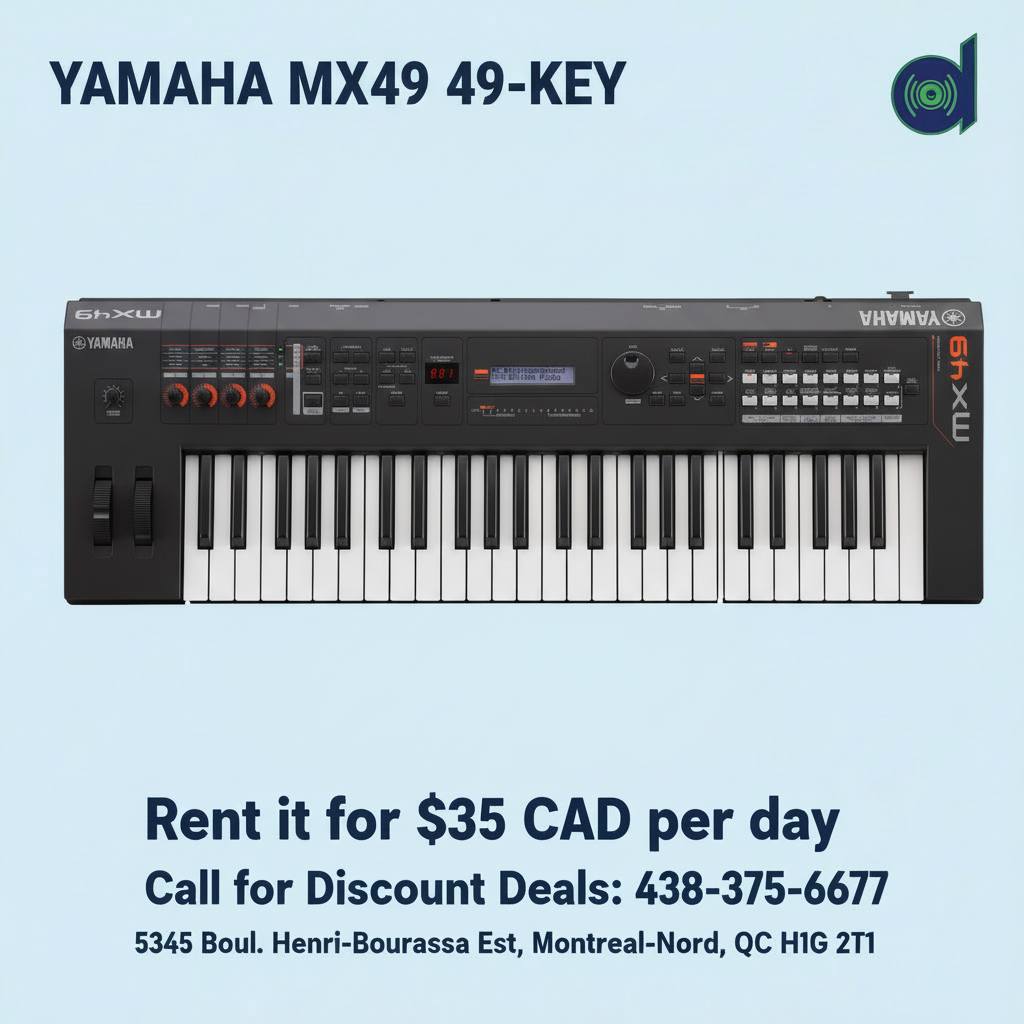 YAMAHA MX49 49-KEY Rental Promo